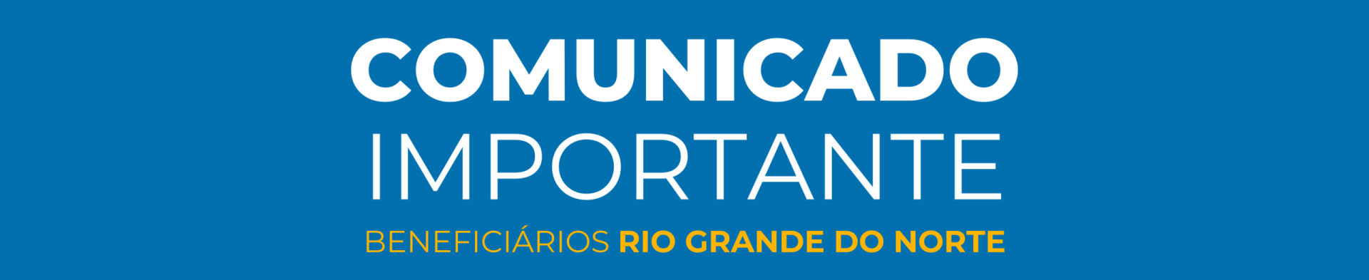 Imagem - Comunicado aos Beneficiários